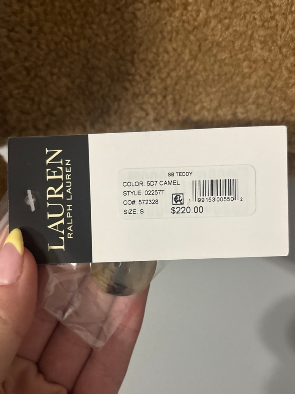 Ralph Lauren Camel Teddy Coat Tag - Lauren Collection - Picture 3 of 3